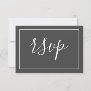 Simple Elegance Wedding RSVP Response Card