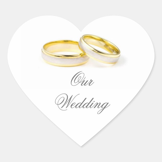 Simple Elegance Wedding Sticker (Front)