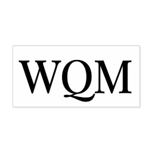 Simple Elegant 3 Initial Monogram #92 Self-inking Stamp