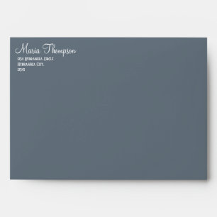 Simple Elegant 5x7 Damask Wedding Invitation Envelope