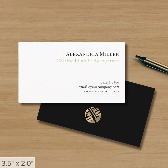 Simple Elegant Accountant CPA Business Card (Creator Uploaded)