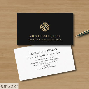 Simple Elegant Accounting Firm CPA Business Card
