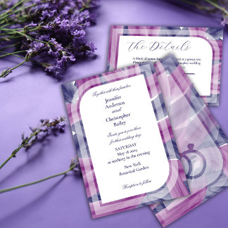 Simple Elegant Acrylic Wedding Invitation