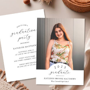 Simple Elegant Arched Year Graduation Party Invitation