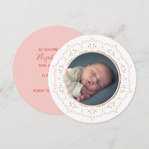 Simple Elegant Baby Girl Blush Floral Modern
