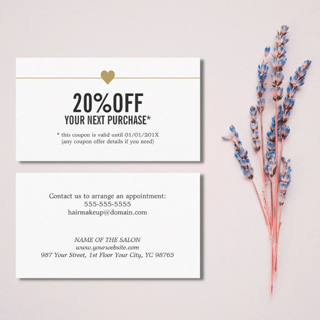 Simple Elegant Beauty Salon Coupon (Creator Uploaded)