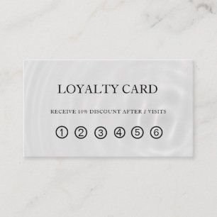Simple Elegant Beauty Salon Loyalty Card