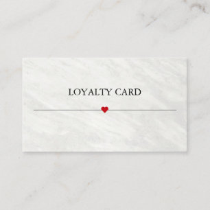 Simple Elegant Beauty Salon Loyalty Card