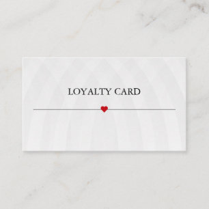 Simple Elegant Beauty Salon Loyalty Card