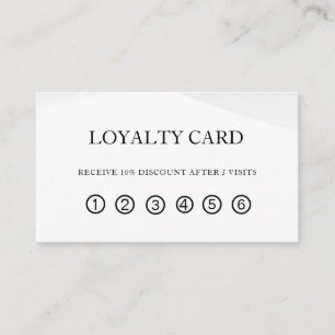 Simple Elegant Beauty Salon Loyalty Card