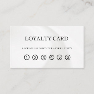 Simple Elegant Beauty Salon Loyalty Card
