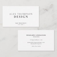 Simple Elegant Black and White Business Name