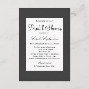 Simple Elegant Black and White Designelegant simpl Invitation
