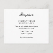 Simple Elegant Black and White Wedding