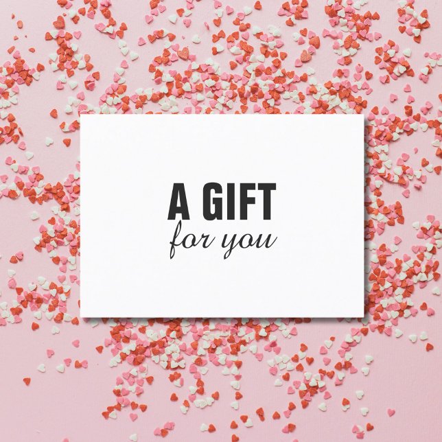 Simple Elegant Black White Beauty Gift Certificate (Creator Uploaded)