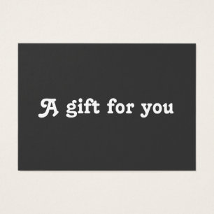 Simple Elegant Black White Gift Certificate