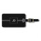 Simple Elegant Black White Monogram Luggage Tag