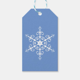 snowflake gift tag
