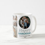 Simple Elegant Blue Happy Hanukkah photo Collage Coffee Mug<br><div class="desc">Simple Elegant Blue Happy Hanukkah photo Collage</div>