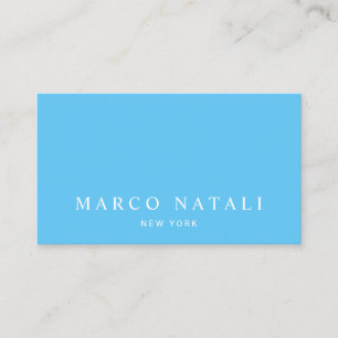 Simple Elegant Blue Professional Business Card
