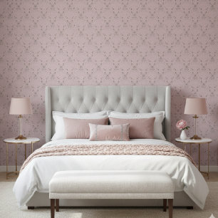 Simple Elegant Blush Pink Glitter Pattern Wallpaper