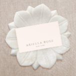 Simple Elegant Blush Pink Professional Minimalist Business Card<br><div class="desc">Chic,  understated  business card design.
 For matching marking materials please email me at maurareed.designs@gmail.com. For high quality premade logos visit logoevolution.co. Original design by Maura Reed.</div>