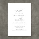 Simple Elegant Botanical 18th Birthday Invitation<br><div class="desc">A simple hand-drawn botanical sprig combines with airy calligraphy and traditional typography to create a fusion design that a man or woman would be comfortable using. Dark grey text on white is the perfect choice for any season.</div>