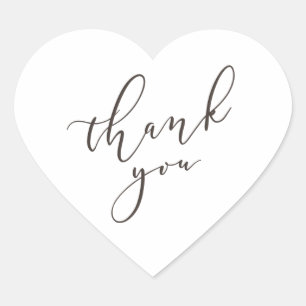 Simple elegant brown text favour sticker