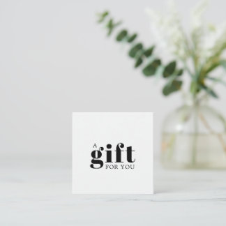  Simple Elegant Business Gift Loyalty Card