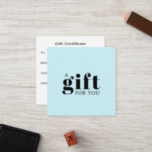 Simple Elegant Business Gift Loyalty Card