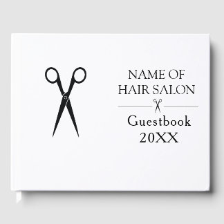 Simple elegant business light beauty salon guest book