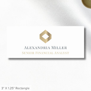 Simple Elegant Business Name Tag Custom Logo