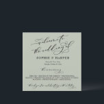 Simple Elegant Calligraphy Typography Sage Green Programme<br><div class="desc">This suite's distinction is due to the modern, luxury script font used for accent phrases. In this piece, this elegant typeface was used to create graphics for a number of phrases: "welcome to the wedding of", "the ceremony", "thank you for celebrating with us today", and "the wedding party". Use the...</div>