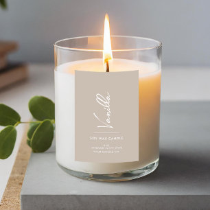 Simple Elegant Candle Label
