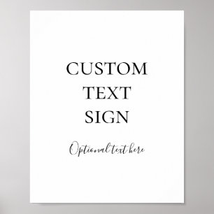 Simple Elegant Cards and Gifts Custom Sign