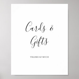 Simple Elegant Cards and Gifts Sign