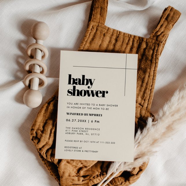 Simple elegant & chic Baby Shower Invitation (Creator Uploaded)