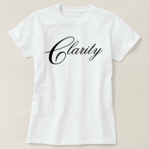 Simple elegant chic Clarity meditation script T-Shirt