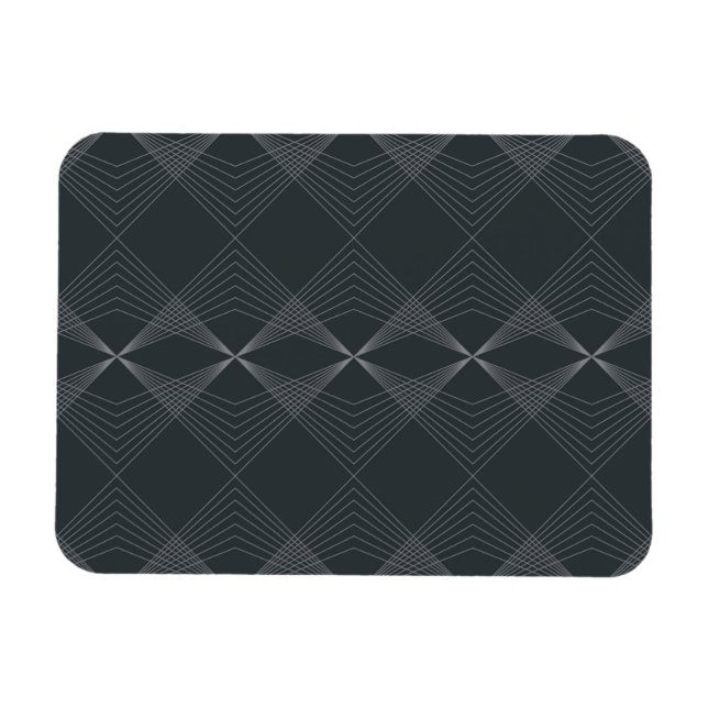Simple, elegant, chic, luxurious line graphic art magnet (Horizontal)