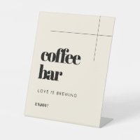 Simple elegant & chic wedding Coffee Bar