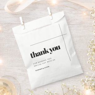 Simple elegant & chic wedding favour bags