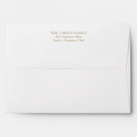Simple Elegant Christening Baptism Return Address
