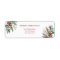 Simple Elegant Christmas Floral Return Address