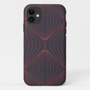 Simple, elegant Christmas inspired graphic pattern iPhone 11 Case