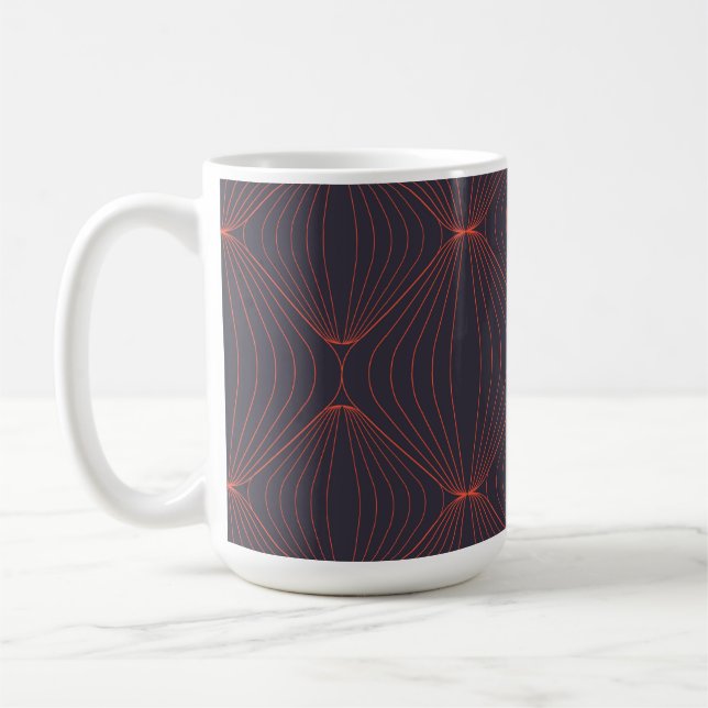 Simple, elegant Christmas inspired graphic pattern Coffee Mug (Left)