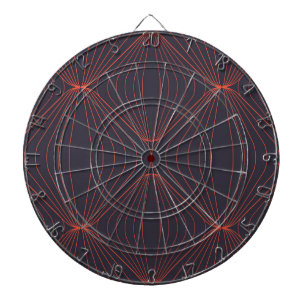 Simple, elegant Christmas inspired graphic pattern Dartboard