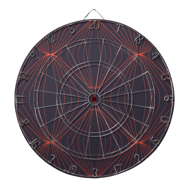 Simple, elegant Christmas inspired graphic pattern Dartboard (Front)