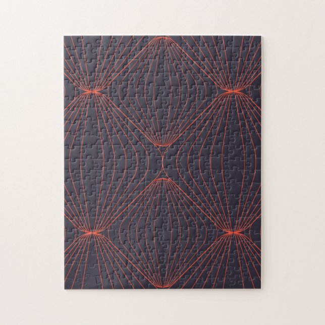 Simple, elegant Christmas inspired graphic pattern Jigsaw Puzzle (Vertical)
