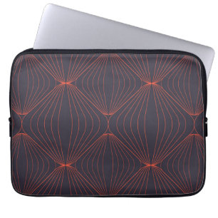Simple, elegant Christmas inspired graphic pattern Laptop Sleeve
