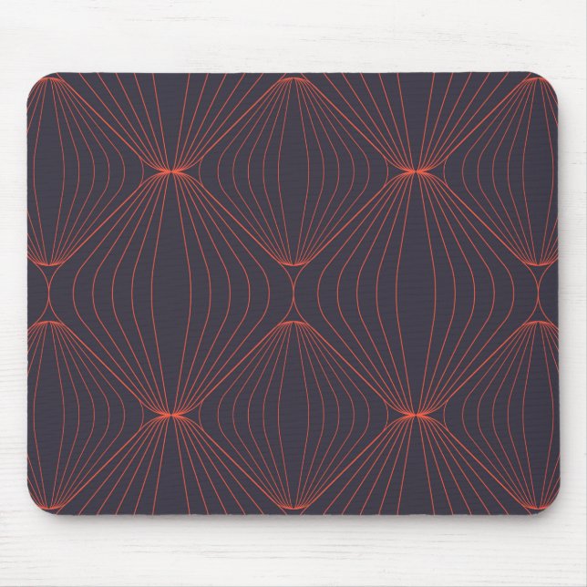Simple, elegant Christmas inspired graphic pattern Mouse Mat (Front)